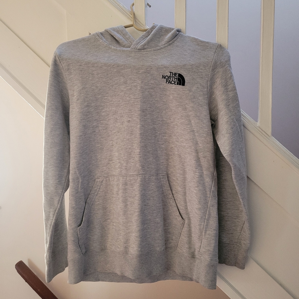 EUC The North Face Light Gray Boy's Hoodie